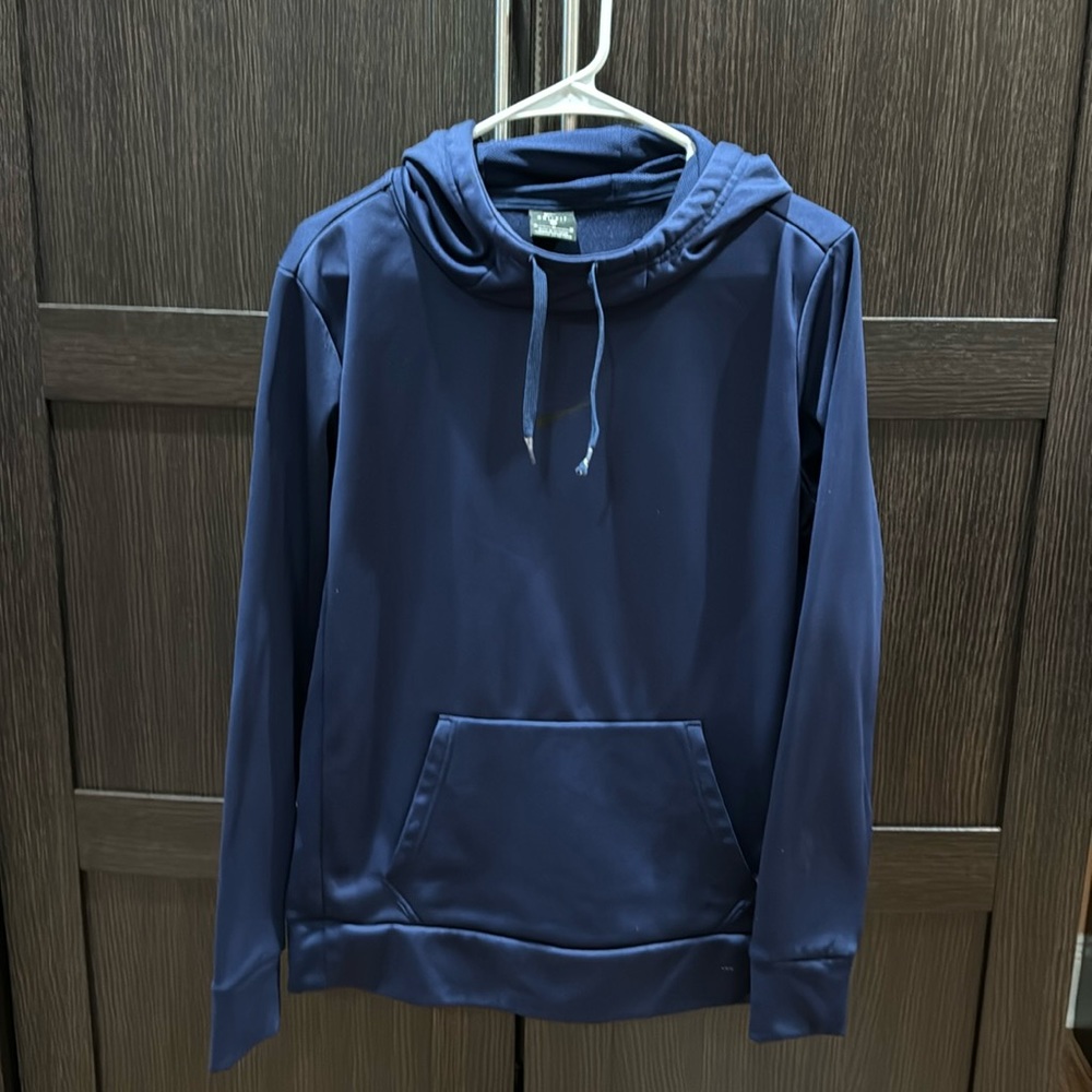 Nike dri fit womens hoodie size Medium NAVY